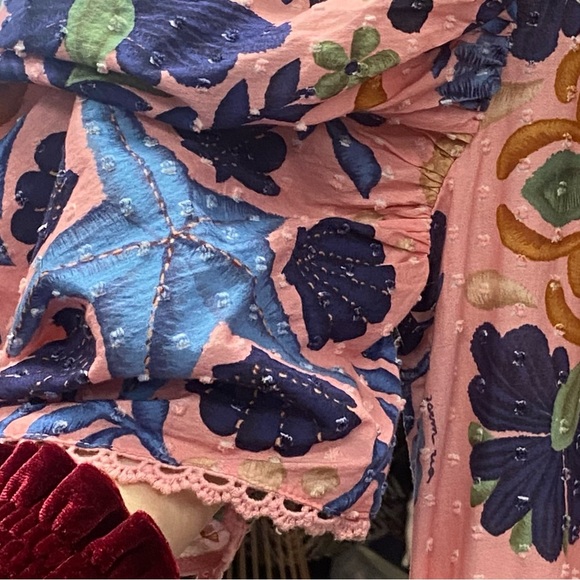 FARM Rio Seashell Tapestry Pink Mini Dress - Picture 8 of 8